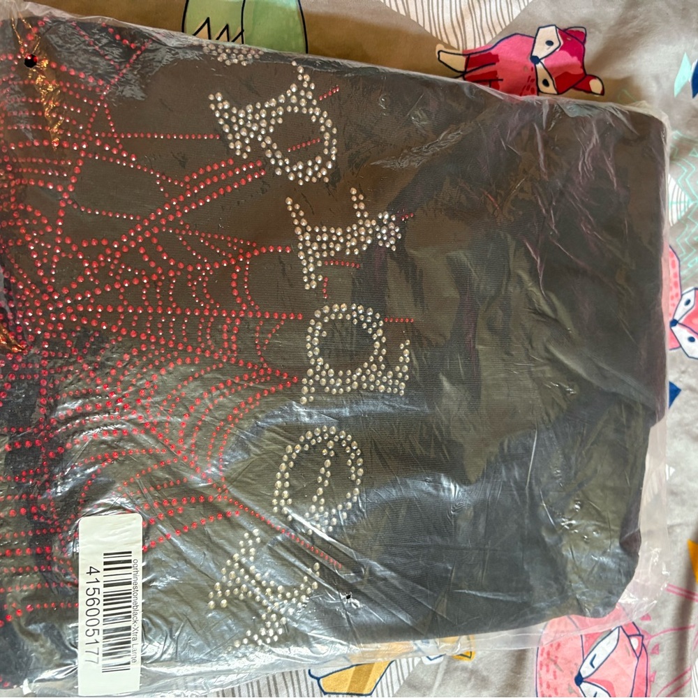 Black Graphic Hoodie Sp5der nwt